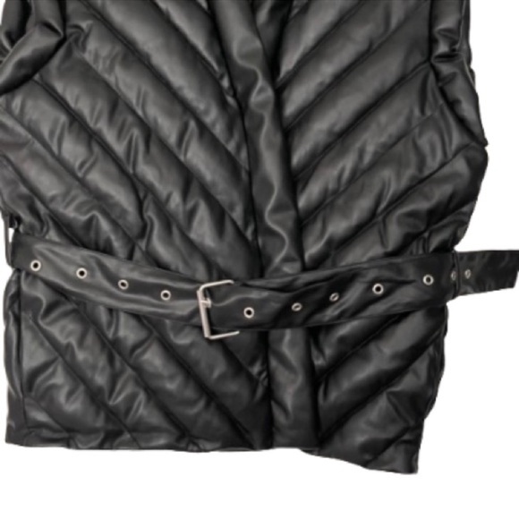 Blank NYC Anthropologie Faux Leather Puffer Vest - Picture 9 of 11